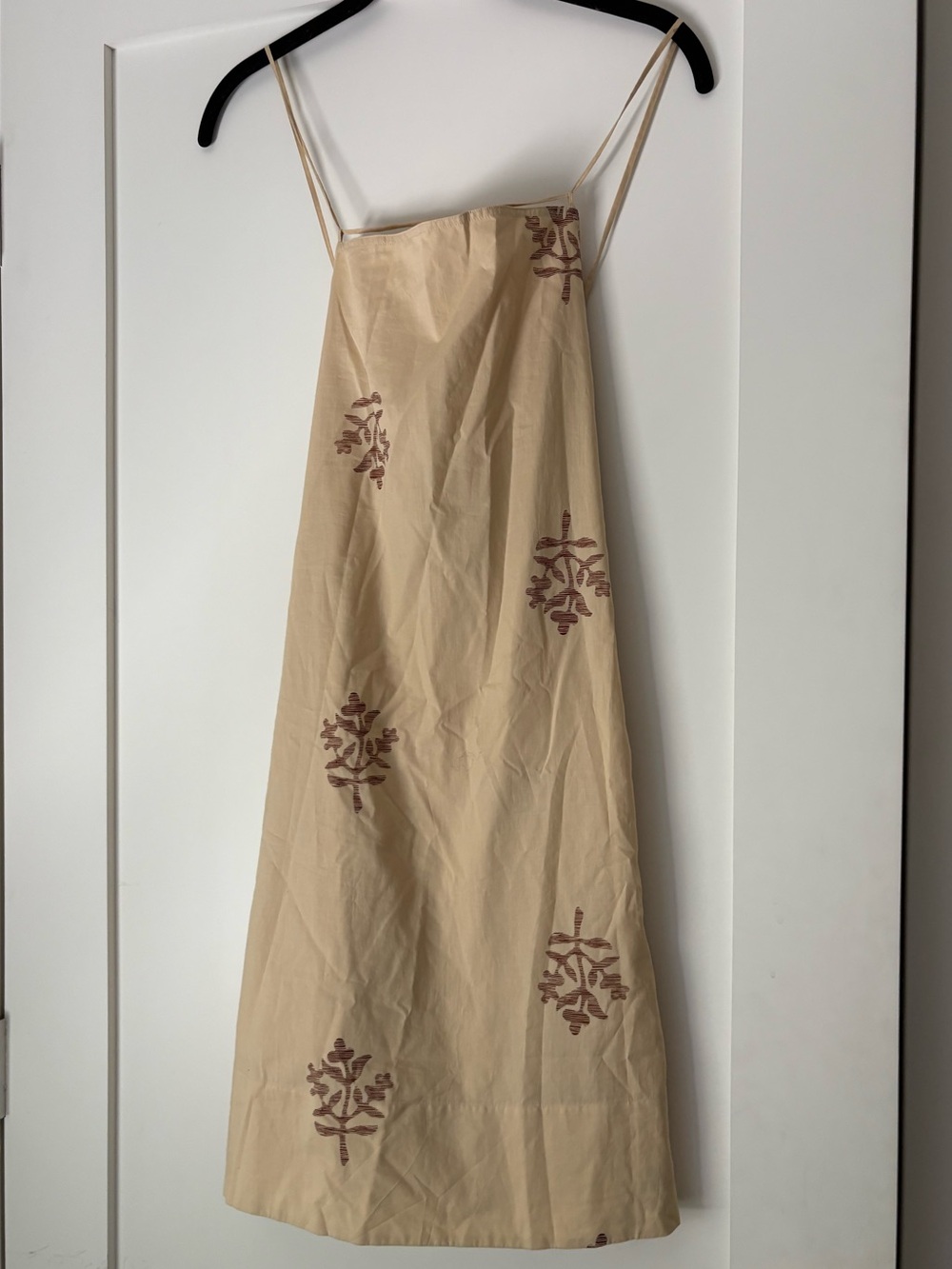 Sœur Cotton Tan and Brown Printed Minidress Size 36